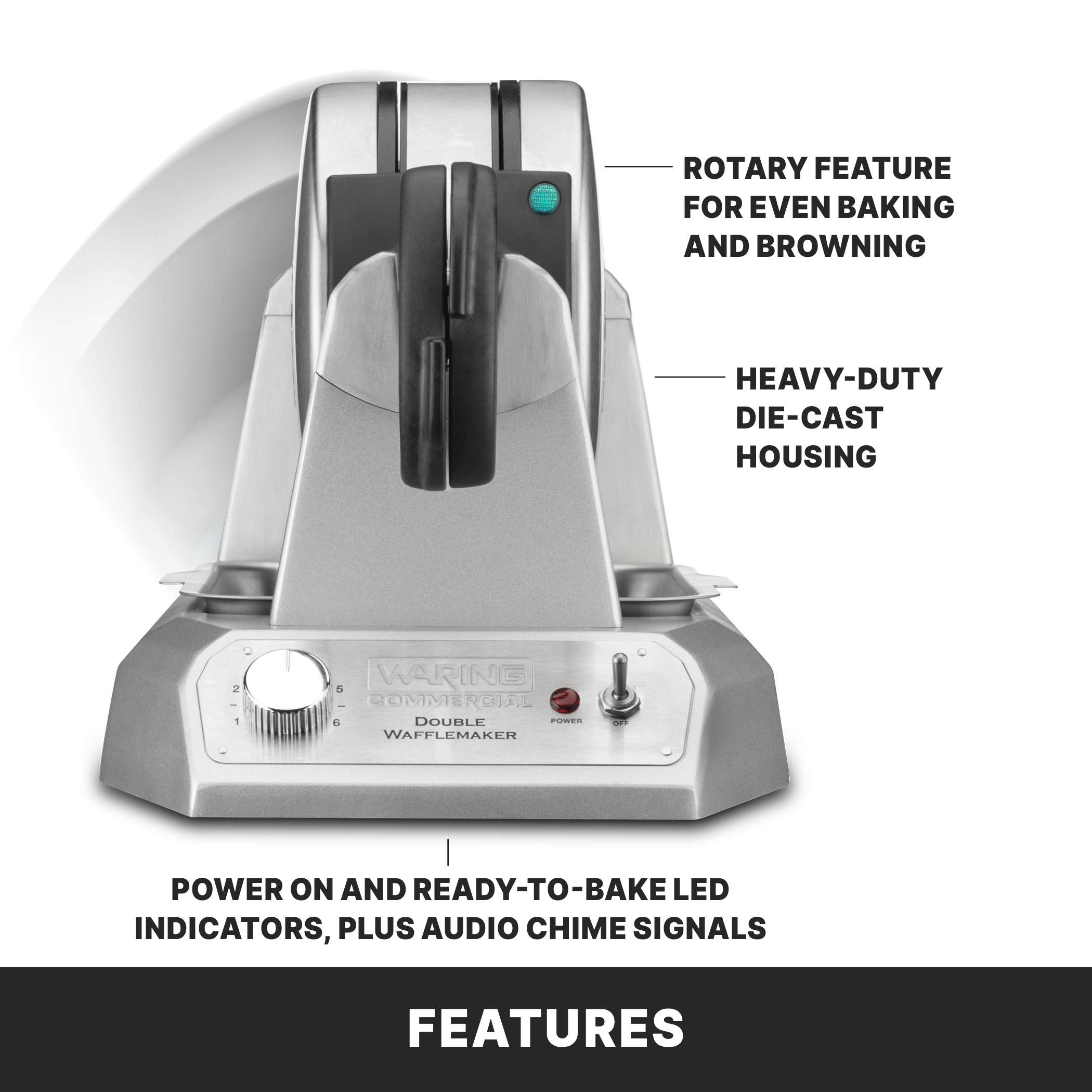 Double Belgian Waffle Maker